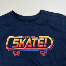 Load image into Gallery viewer, Boys Anko, navy cotton tee / top, skate, EUC, size 3,  