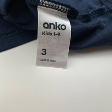 Load image into Gallery viewer, Boys Anko, navy cotton tee / top, skate, EUC, size 3,  