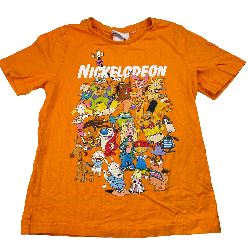 Boys Nickelodeon, orange cotton tee / top, EUC, size 7,  