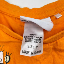 Load image into Gallery viewer, Boys Nickelodeon, orange cotton tee / top, EUC, size 7,  