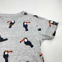 Load image into Gallery viewer, Boys Anko, grey marle tee / top, toucans, FUC, size 6,  