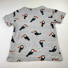 Load image into Gallery viewer, Boys Anko, grey marle tee / top, toucans, FUC, size 6,  