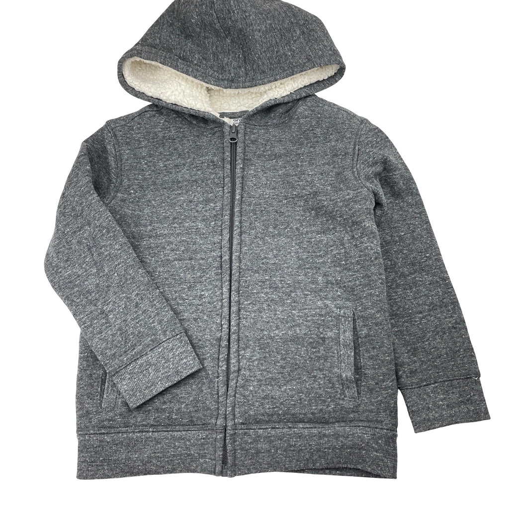 Boys Anko, thick fleece lined zip hoodie sweater, GUC, size 6,  