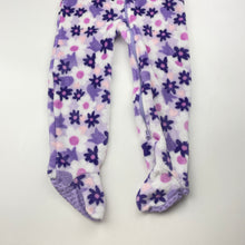 Load image into Gallery viewer, Girls Anko, soft floral fleece zip coverall / romper, EUC, size 2,  