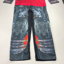 Load image into Gallery viewer, Boys Superhero, costume outfit, no labels, Inside leg: 53cm, shoulder to cuff: 48cm, shoulder to crotch: 62cm, EUC, size 8-10,  