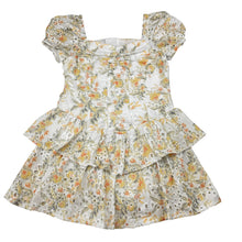 Load image into Gallery viewer, Girls Bardot Junior, cotton lined floral broderie dress, EUC, size 5, L: 53cm