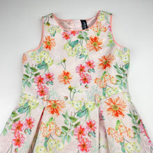 Load image into Gallery viewer, Girls Peter Morrissey, lined lightweight floral party dress, EUC, size 4, L: 57cm
