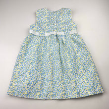 Load image into Gallery viewer, Girls EPK, lined floral cotton party dress, EUC, size 3, L: 49cm