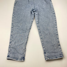 Load image into Gallery viewer, Girls Anko, stretch denim overalls / dungarees, Inside leg: 44cm, GUC, size 7,  