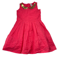 Load image into Gallery viewer, Girls Target, lined party dress, sequin collar, EUC, size 6, L: 64cm