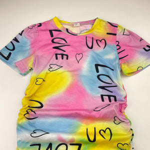Girls SHEIN, lightweight t-shirt dress, EUC, size 6, L: 52cm
