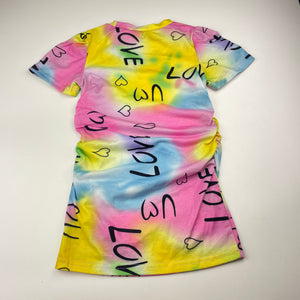 Girls SHEIN, lightweight t-shirt dress, EUC, size 6, L: 52cm