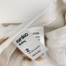 Load image into Gallery viewer, Unisex Anko, soft fleece zip coverall / romper, EUC, size 2,  