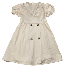 Load image into Gallery viewer, Girls SHEIN, cream lightweight short sleeve dress, EUC, size 6, L: 59cm