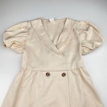 Load image into Gallery viewer, Girls SHEIN, cream lightweight short sleeve dress, EUC, size 6, L: 59cm