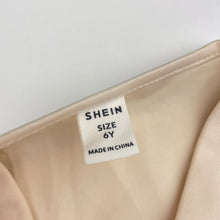 Load image into Gallery viewer, Girls SHEIN, cream lightweight short sleeve dress, EUC, size 6, L: 59cm