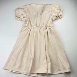 Girls SHEIN, cream lightweight short sleeve dress, EUC, size 6, L: 59cm