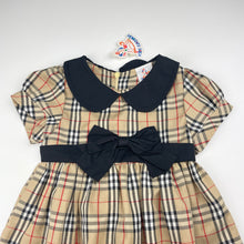 Load image into Gallery viewer, Girls KIDS GARDEN, checked lightweight party dress, armpit to armpit: 26cm, FUC, size 1-2, L: 48cm