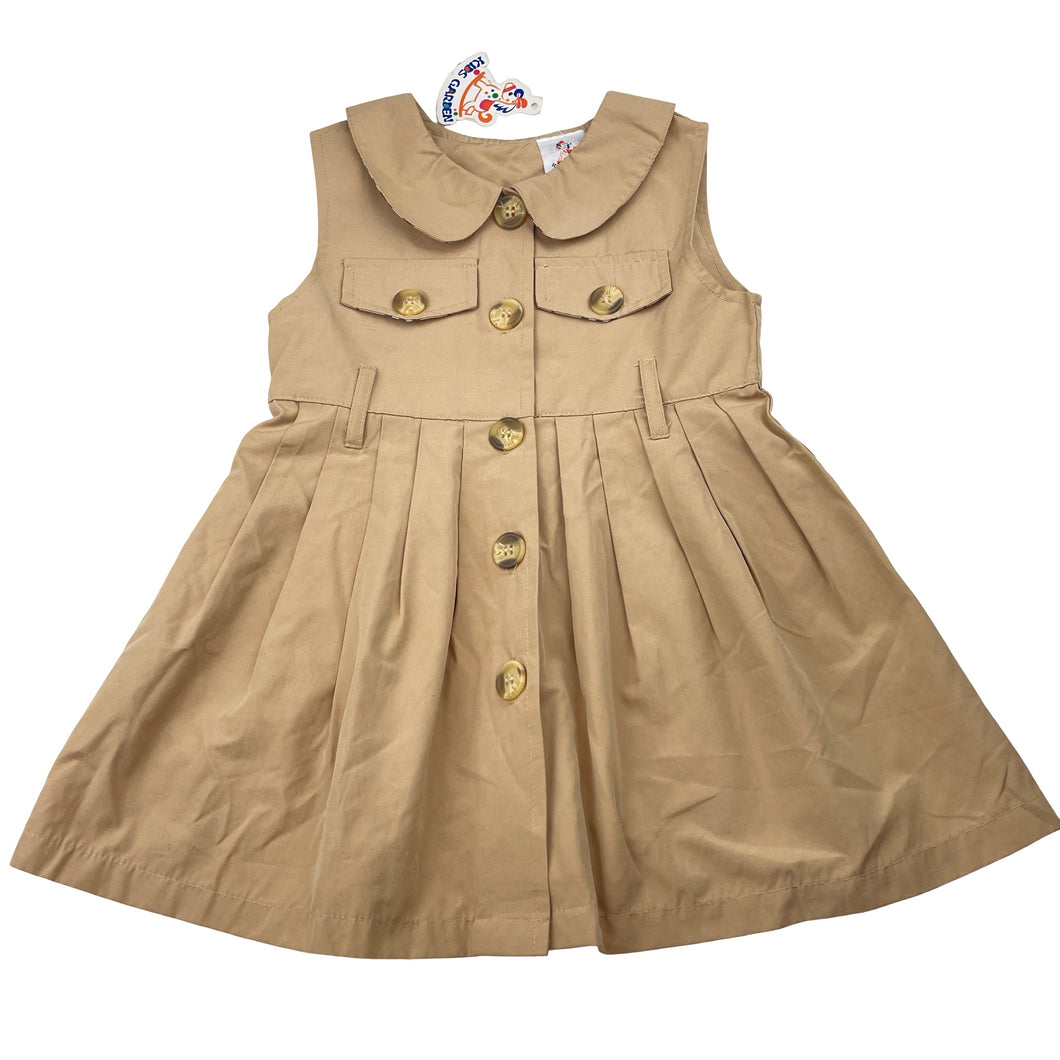 Girls KIDS GARDEN, lightweight sleeveless dress, armpit to armpit: 28cm, NEW, size 1-2, L: 45cm