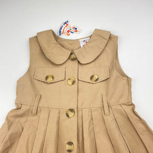 Girls KIDS GARDEN, lightweight sleeveless dress, armpit to armpit: 28cm, NEW, size 1-2, L: 45cm