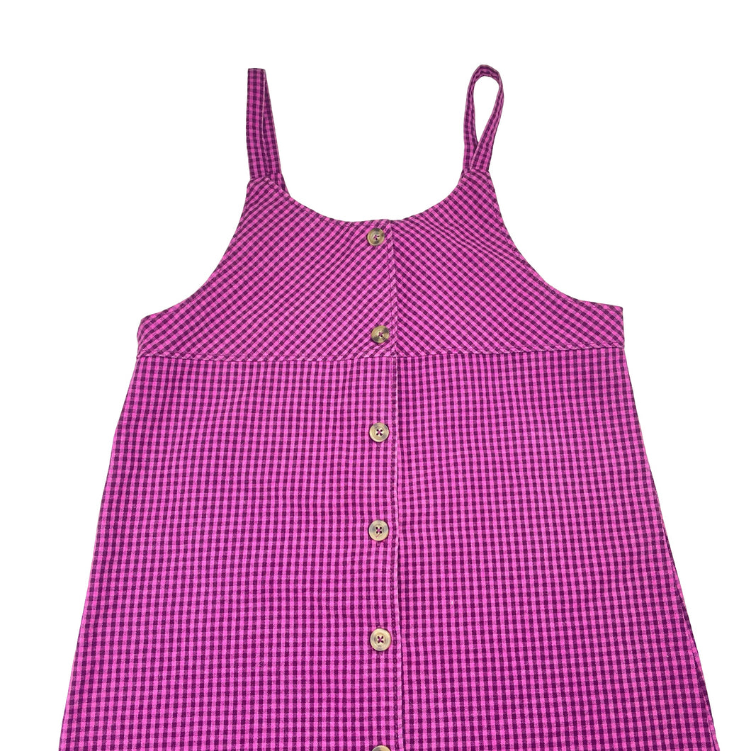 Girls Cotton On, checked overalls / pinafore dress, EUC, size 9-10, L: 73cm