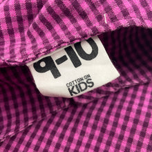 Load image into Gallery viewer, Girls Cotton On, checked overalls / pinafore dress, EUC, size 9-10, L: 73cm