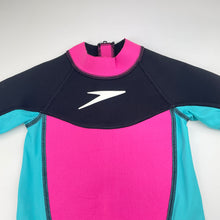 Load image into Gallery viewer, Girls Speedo, short sleeve/leg springsuit / wetsuit, FUC, size 3,  