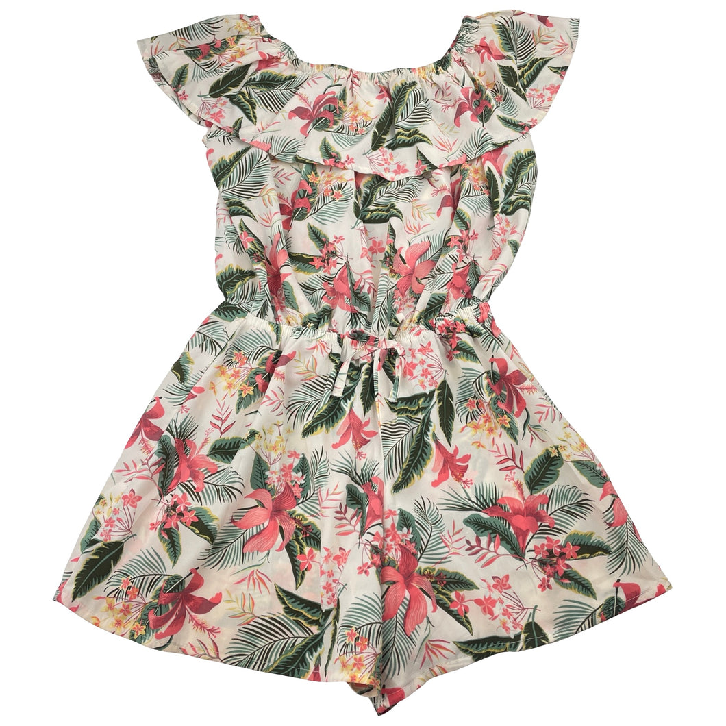 Girls Name It, lightweight floral summer playsuit, EUC, size 9,  