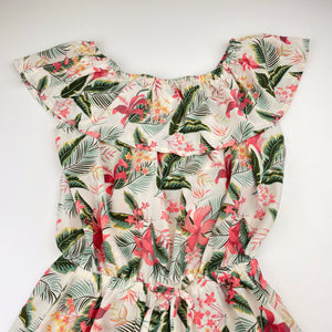 Girls Name It, lightweight floral summer playsuit, EUC, size 9,  