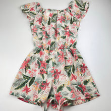 Load image into Gallery viewer, Girls Name It, lightweight floral summer playsuit, EUC, size 9,  