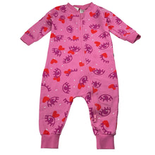 Load image into Gallery viewer, Girls Bonds, stretchy zip romper, marks on back, FUC, size 0,  