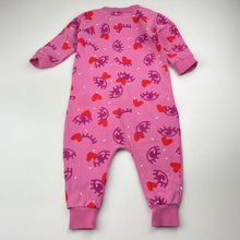 Load image into Gallery viewer, Girls Bonds, stretchy zip romper, marks on back, FUC, size 0,  
