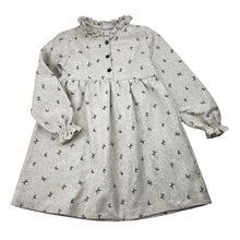Load image into Gallery viewer, Girls Zara, bamboo blend long sleeve dress, dragonflies, GUC, size 3-4, L: 50cm