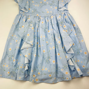 Girls Origami, lined floral ruffle party dress, EUC, size 12, L: 72cm