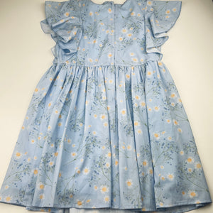 Girls Origami, lined floral ruffle party dress, EUC, size 12, L: 72cm