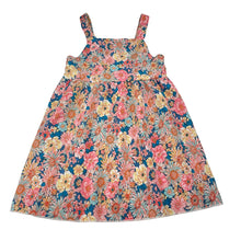 Load image into Gallery viewer, Girls lightweight, floral summer dress, EUC, size 4, L: 54cm