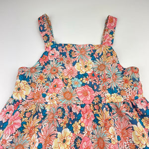 Girls lightweight, floral summer dress, EUC, size 4, L: 54cm