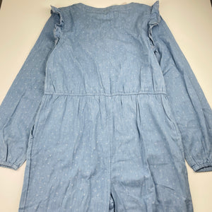 Girls JOHN LEWIS, chambray cotton jumpsuit, Inside leg: 70cm, NEW, size 13-14,  