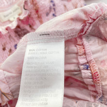 Load image into Gallery viewer, Girls David Jones, shirred floral cotton dress, FUC, size 3, L: 50cm