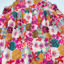 Load image into Gallery viewer, Girls lightweight, floral cotton summer dress, GUC, size 3, L: 51cm