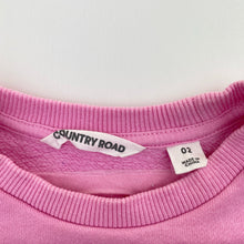 Load image into Gallery viewer, Girls Country Road, pink fleece lined sweater dress, light marks waist &amp; cuffs, FUC, size 2, L: 47cm