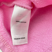 Load image into Gallery viewer, Girls Country Road, pink fleece lined sweater dress, light marks waist &amp; cuffs, FUC, size 2, L: 47cm