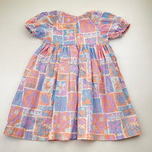 Load image into Gallery viewer, Girls Seed, floral linen/cotton dress, light marks, FUC, size 3, L: 56cm