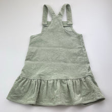 Load image into Gallery viewer, Girls Breakers, stretch corduroy overalls dress / pinafore, EUC, size 4, L: 60cm
