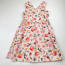 Load image into Gallery viewer, Girls Zara, floral woven cotton summer dress, EUC, size 7, L: 60cm