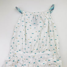 Load image into Gallery viewer, Girls CYNTHIA ROWLEY, lined lightweight cotton summer playsuit, fish, GUC, size 5,  