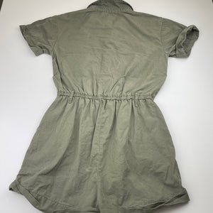 Girls Tilii, khaki lyocell playsuit, GUC, size 12,  