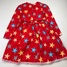 Load image into Gallery viewer, Girls lightweight, long sleeve dress, no size, armpit to armpit: 27cm, armpit to cuff: 27cm, NEW, size 3-4, L: 57cm