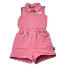 Load image into Gallery viewer, Girls Barbie x Rock Your Kid, playsuit, wash fade &amp; light marks, FUC, size 7,  