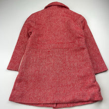Load image into Gallery viewer, Girls Fred Bare, cotton lined wool blend jacket / coat, L: 54cm, marks left sleeve, FUC, size 5,  